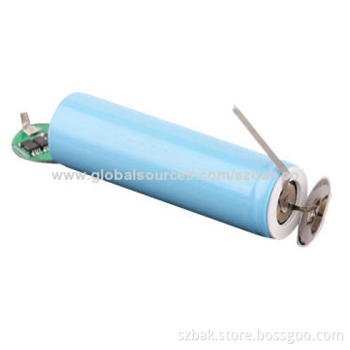3.7V 18650 Flashlight Lithium-ion Battery with PCM Inside, Long Cycle Life